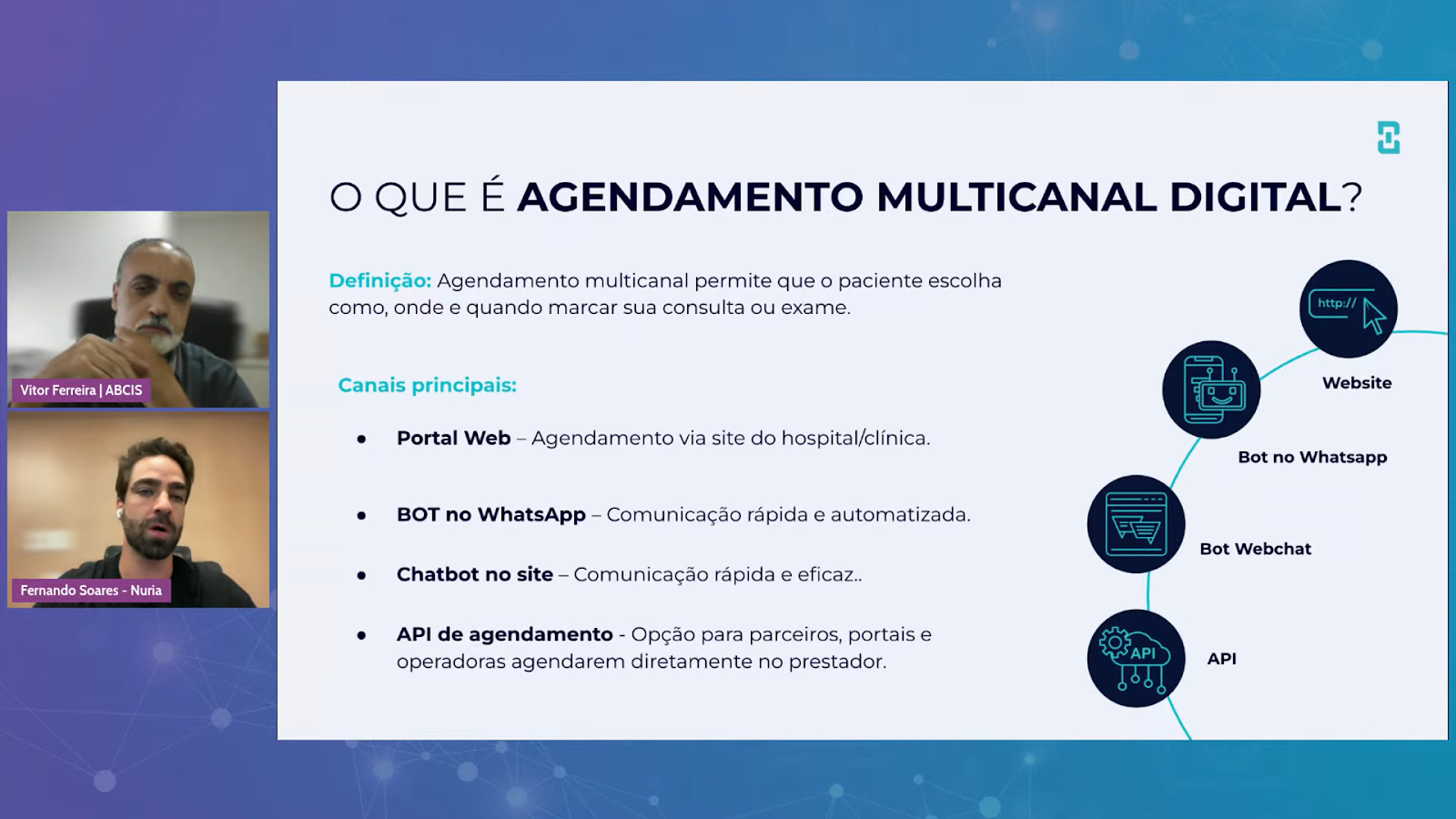 Agendamento Multicanal na Saúde Nuria ABCIS