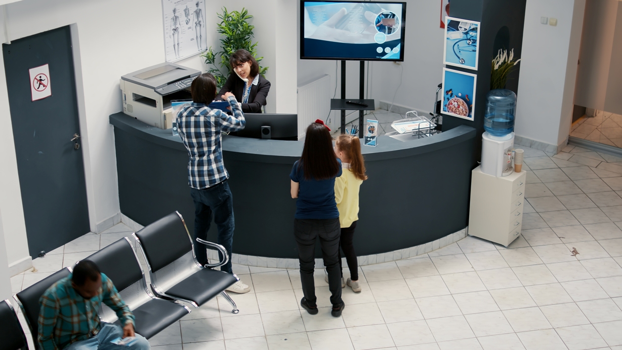 Onboaring Digital - Recepção de um hospital